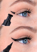 Master Stamp & Stroke Eyeliner, Dark Chocolate, i brug